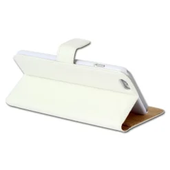 Handyhülle iPhone 6 6S weiß Bookstyle Kartenfächer DrachenLeder OME102K