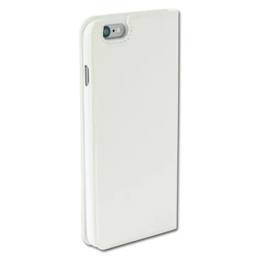 Handyhülle iPhone 6 6S weiß Bookstyle Case Kunstleder DrachenLeder OME100K