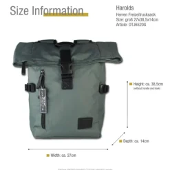 Harolds Rucksack Polyester grau unisex - OTJ6520G