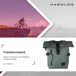 Harolds Rucksack Polyester grau unisex - OTJ6520G