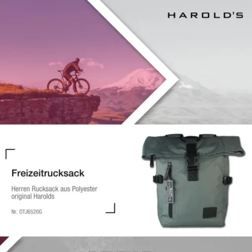 Harolds Rucksack Polyester grau unisex - OTJ6520G