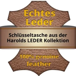 Harolds Schlüsseltasche Autoschlüsseltasche, Etui Leder schwarz OPJ903S