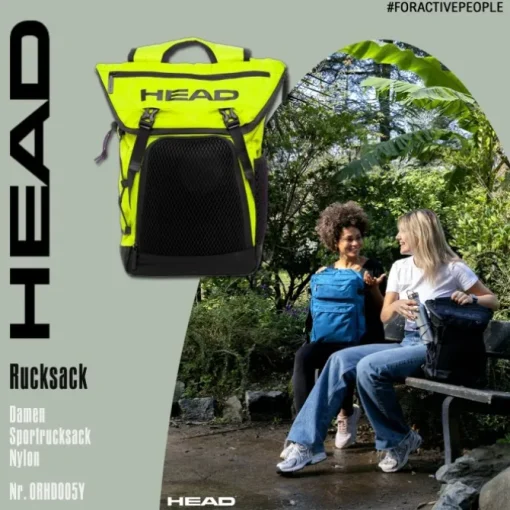 Head Unisex Sportrucksack Nylon Mesh gelb ORHD005Y