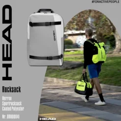 Head Unisex Sportrucksack Coated Polyester hellgrau ORHD004I