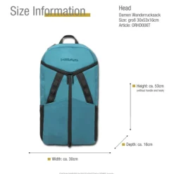 Head Wanderrucksack Polyester türkis ORHD006T