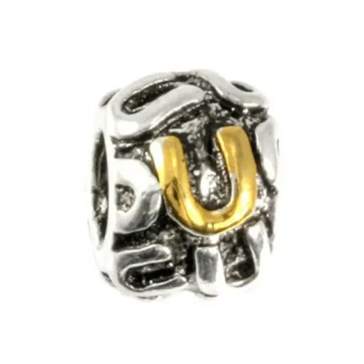 IMPPAC 925 Bead Buchstabe Kugel U European Beads SMP621U