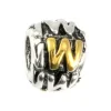 IMPPAC 925 Bead Buchstabe Kugel W European Beads SMP621W