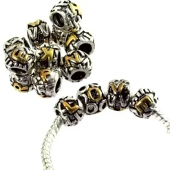 IMPPAC 925 Bead Buchstabe Kugel U European Beads SMP621U