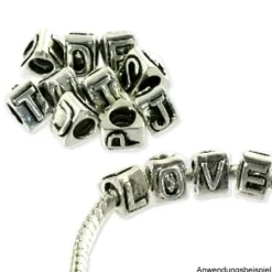 IMPPAC 925 Bead Buchstabe Q European Beads Armband SMP106Q