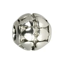 IMPPAC 925 Bead Modul Kugel Herz European Beads Silber SMQ083