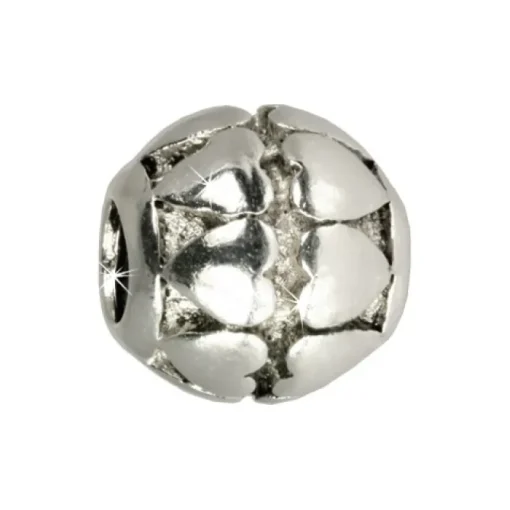 IMPPAC 925 Bead Modul Kugel Herz European Beads Silber SMQ083