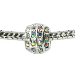 IMPPAC 925 Silber Bead Kugel Zirkonia European Beads SMQ191F