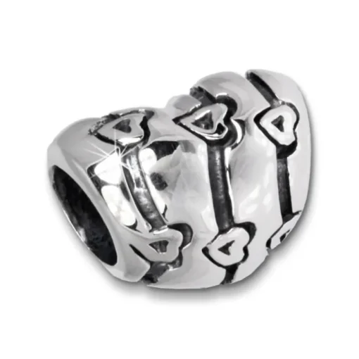 IMPPAC Bead Herz mit Herzen 925er Silber Armband Beads SBB229