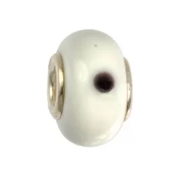 IMPPAC Glas 925 Bead Spacer cream European Beads SMB8074