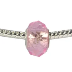 IMPPAC Glas 925 Bead Spacer Rosa European Beads SMB8084