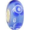 IMPPAC Glas Bead Rose blau 925 Sterling Silber European Beads SMB8116