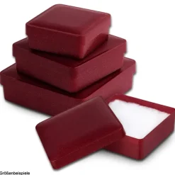IMPPAC Ring und Schmuck Schachtel rot Etui Verpackung 55x55 VE042