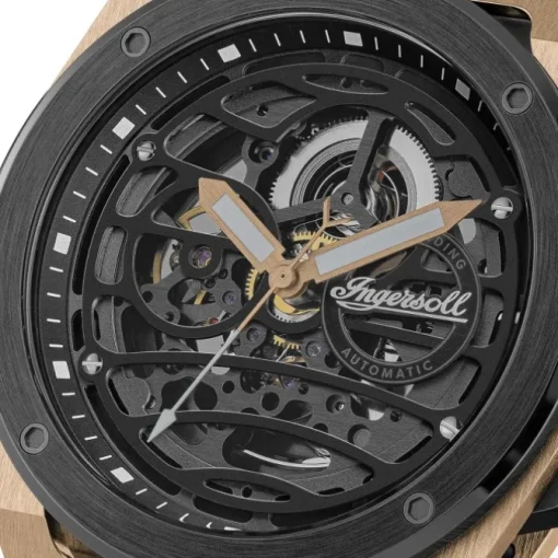 Ingersoll Herrenuhr Alcantara schwarz Ingersoll Springfield Armbanduhr UIN15202