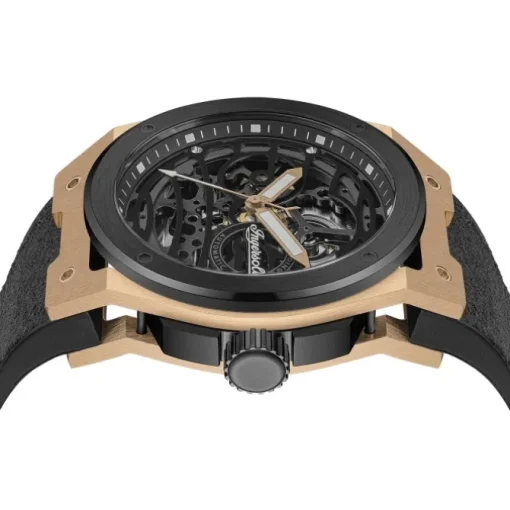 Ingersoll Herrenuhr Alcantara schwarz Ingersoll Springfield Armbanduhr UIN15202