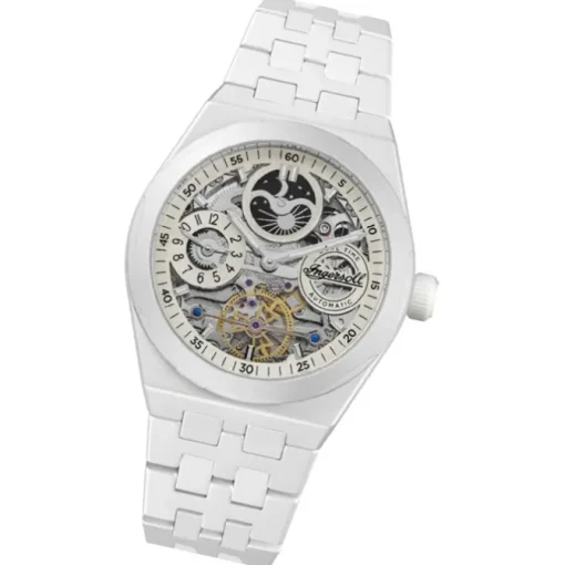 Ingersoll Herrenuhr Ceramic weiß Ingersoll The Broadway Armbanduhr UIN15103
