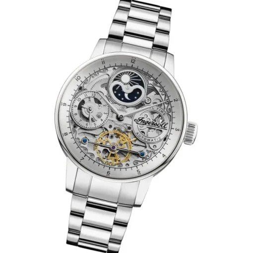 Ingersoll Herrenuhr Edelstahl silber Ingersoll The Jazz Armbanduhr UIN07703