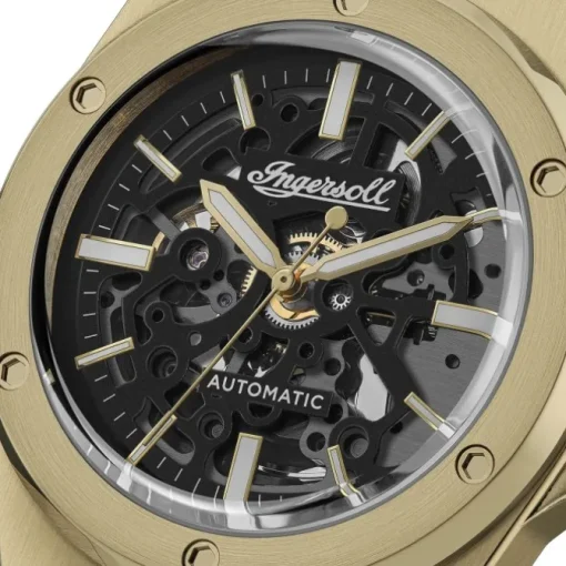 Ingersoll Herrenuhr Edelstahl IPG gold Ingersoll The Baller Armbanduhr UIN15001