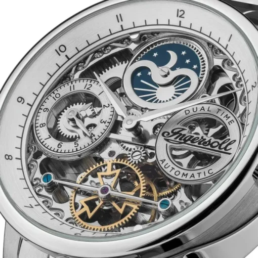 Ingersoll Herrenuhr Edelstahl silber Ingersoll The Jazz Armbanduhr UIN07703
