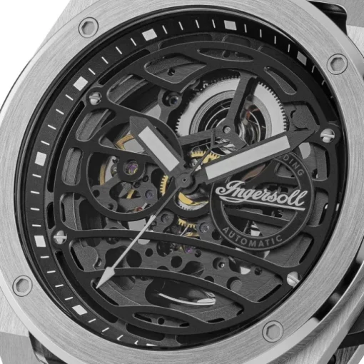 Ingersoll Herrenuhr Edelstahl schwarz Ingersoll Springfield Armbanduhr UIN15203