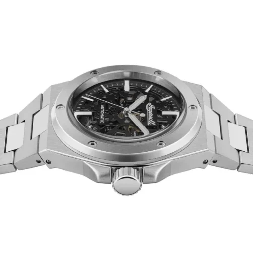 Ingersoll Herrenuhr Edelstahl silber Ingersoll The Baller Armbanduhr UIN15002