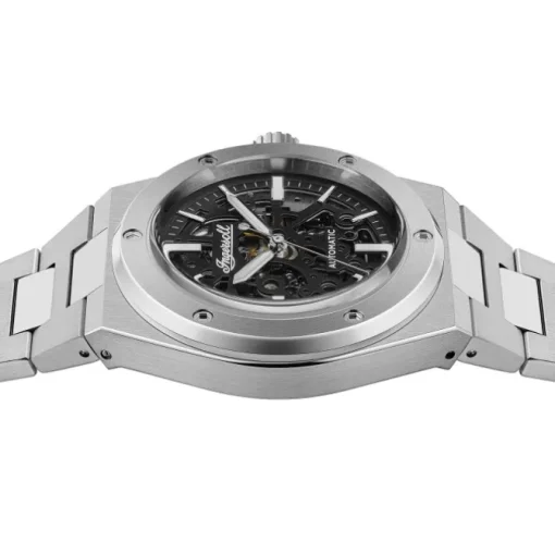Ingersoll Herrenuhr Edelstahl silber Ingersoll The Baller Armbanduhr UIN15002
