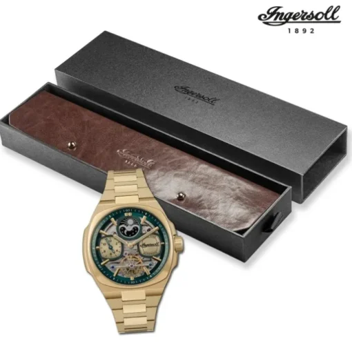 Ingersoll Herrenuhr Edelstahl gold Ingersoll The Spirit Armbanduhr UIN15803