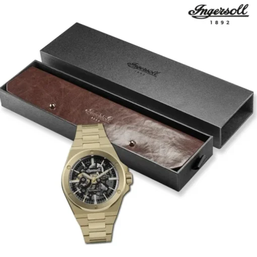 Ingersoll Herrenuhr Edelstahl IPG gold Ingersoll The Baller Armbanduhr UIN15001