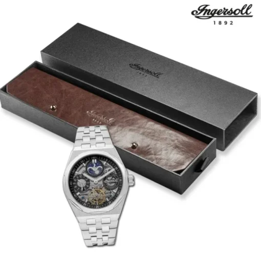 Ingersoll Herrenuhr Edelstahl silber Ingersoll The Broadway Armbanduhr UIN12901