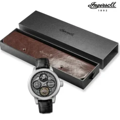 Ingersoll Herrenuhr Leder schwarz Ingersoll The Arc Armbanduhr UIN16001