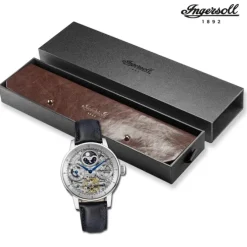 Ingersoll Herrenuhr Leder blau Ingersoll The Jazz Armbanduhr UIN07702