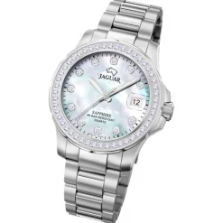 Jaguar Damen Armbanduhr Cosmopolitan J892/1 Analog Edelstahl silber UJ892/1