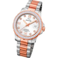 Jaguar Damen Armbanduhr Cosmopolitan J894/1 Analog Edelstahl silber rose UJ894/1