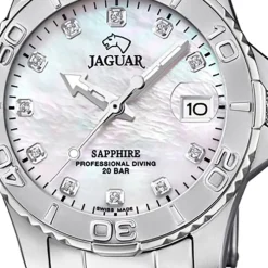 Jaguar Damen Armbanduhr Cosmopolitan J870/1 Analog Edelstahl silber UJ870/1