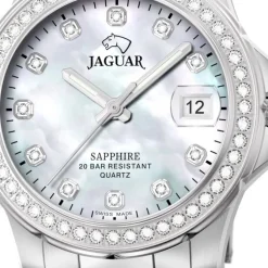 Jaguar Damen Armbanduhr Cosmopolitan J892/1 Analog Edelstahl silber UJ892/1