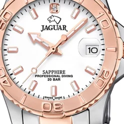 Jaguar Damen Armbanduhr Cosmopolitan J871/1 Edelstahl silber rosegold UJ871/1