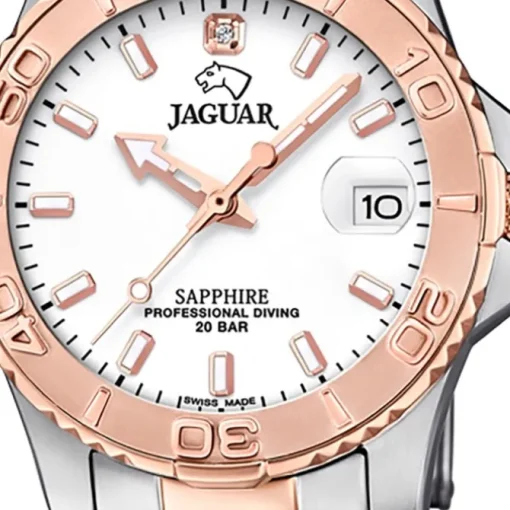 Jaguar Damen Armbanduhr Cosmopolitan J871/1 Edelstahl silber rosegold UJ871/1