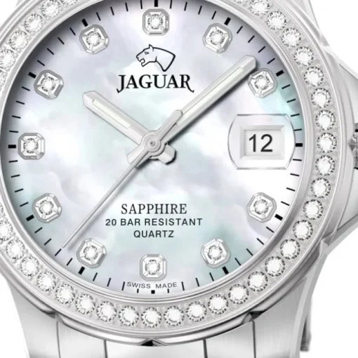 Jaguar Damen Armbanduhr Cosmopolitan J892/1 Analog Edelstahl silber UJ892/1