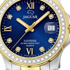 Jaguar Damen Armbanduhr Cosmopolitan J893/2 Analog Edelstahl silber gold UJ893/2
