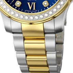Jaguar Damen Armbanduhr Cosmopolitan J893/2 Analog Edelstahl silber gold UJ893/2