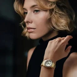 Jaguar Damen Armbanduhr Cosmopolitan J895/1 Analog Edelstahl gold UJ895/1