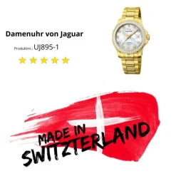 Jaguar Damen Armbanduhr Cosmopolitan J895/1 Analog Edelstahl gold UJ895/1