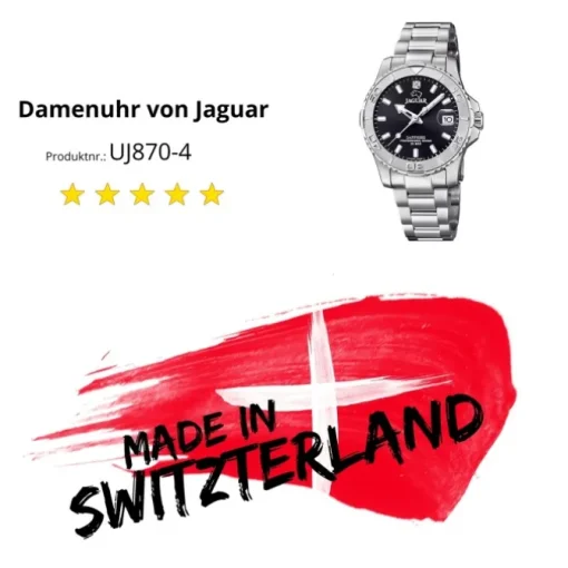 Jaguar Damen Armbanduhr Cosmopolitan J870/4 Analog Edelstahl silber UJ870/4