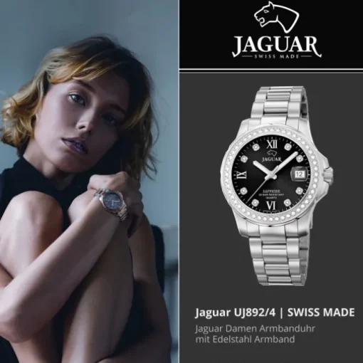 Jaguar Damen Armbanduhr Cosmopolitan J892/4 Analog Edelstahl silber UJ892/4