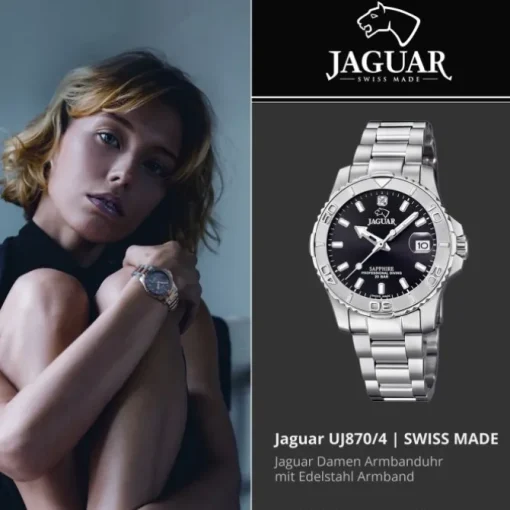 Jaguar Damen Armbanduhr Cosmopolitan J870/4 Analog Edelstahl silber UJ870/4