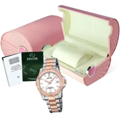 Jaguar Damen Armbanduhr Cosmopolitan J871/1 Edelstahl silber rosegold UJ871/1
